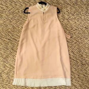 Blush, sleeveless, knee length dress